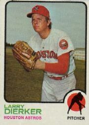 1973 Topps Baseball Cards      375     Larry Dierker